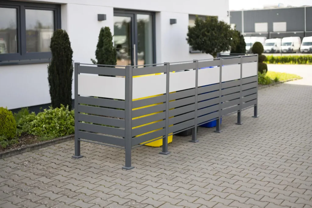 Mülltonnenverkleidung Planum 5er Box, 120 cm, antharzit