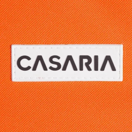 Liegestuhl 'Ibiza' mit Schiebedach Aluminium orange 190 x 59 x 29cm
