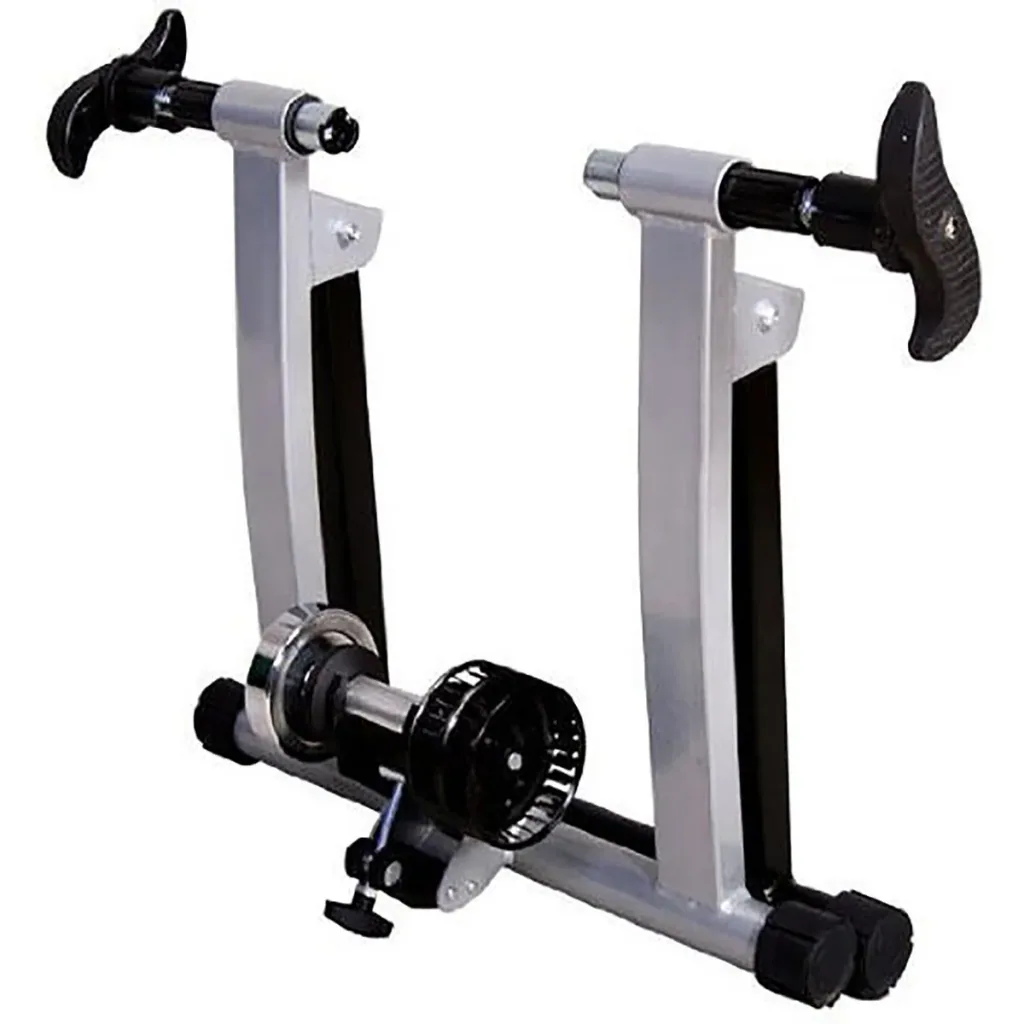 Heimtrainer mit Luftwiderstandsbremse silber/schwarz