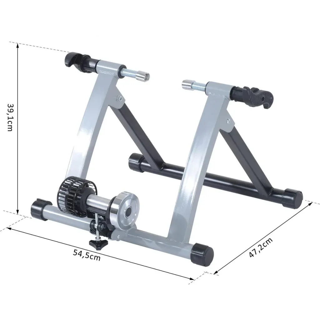 Heimtrainer mit Luftwiderstandsbremse silber/schwarz