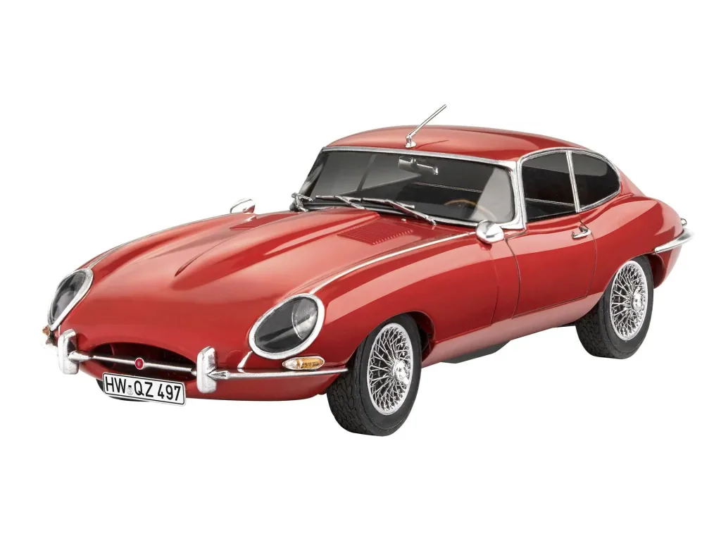 Modellbausatz Jaguar E-Type (Coup") im Maßstab 1/24 - 142 Teile