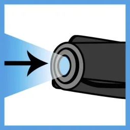 Rücklicht-Reparaturstift 5 g - inklusive blauem LED-Licht - rot