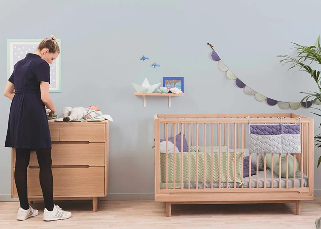 Nobodinoz Babybett "Pure" Eiche 70 x 140
