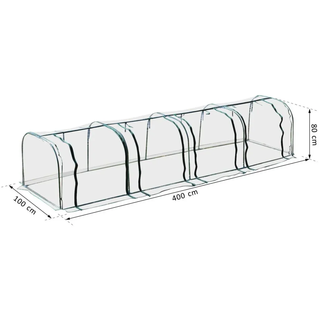 Folientunnel mit 4 Türen