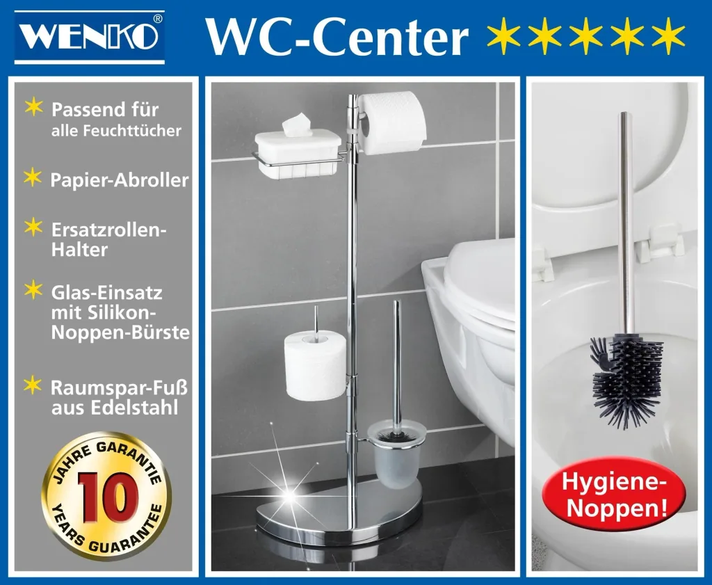 Raumspar WC-Center – Mit 4 schwenkbaren Haltern