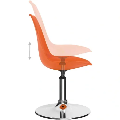 Esszimmerstühle 2-Sitzer Kunstleder orange