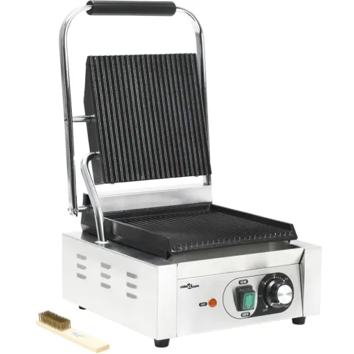 Panini-Grill gerillt 1800 W 32x41x19 cm Edelstahl