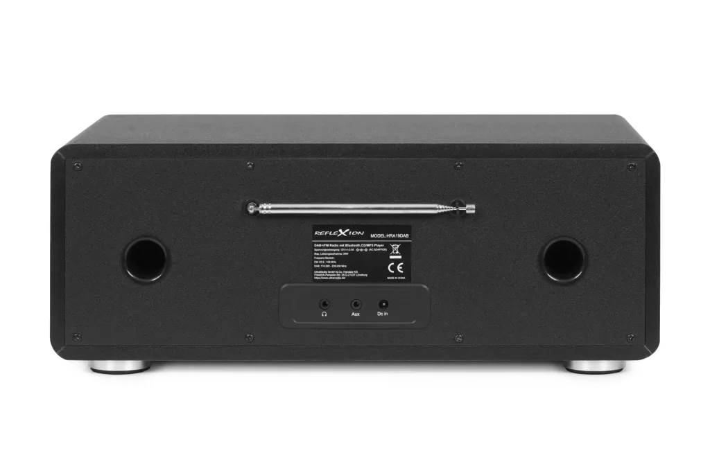 Design DAB+/UKW-Radio mit Bluetooth, CD, Aux-In und Encoding in schwarz