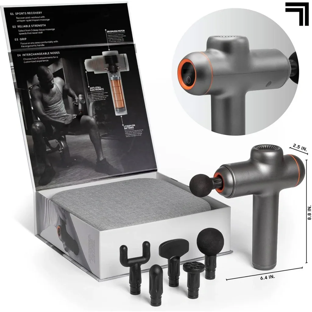 Sharper Image - Deep Tissue Pro - Massagepistole - 6 Aufsätze