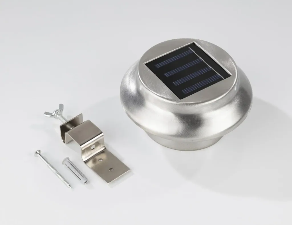 Solar Dachrinnenleuchten aus Edelstahl - 3er Set