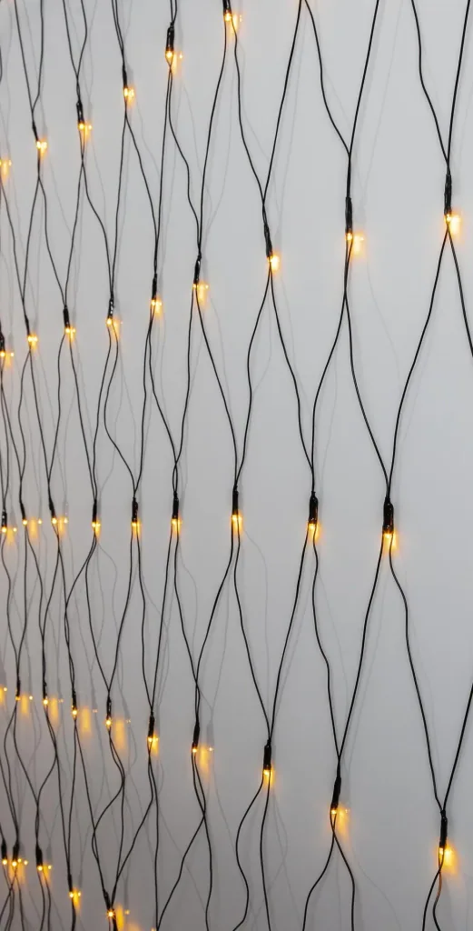 LED Lichternetz 2x2 Meter, 160 warmweiße LEDs