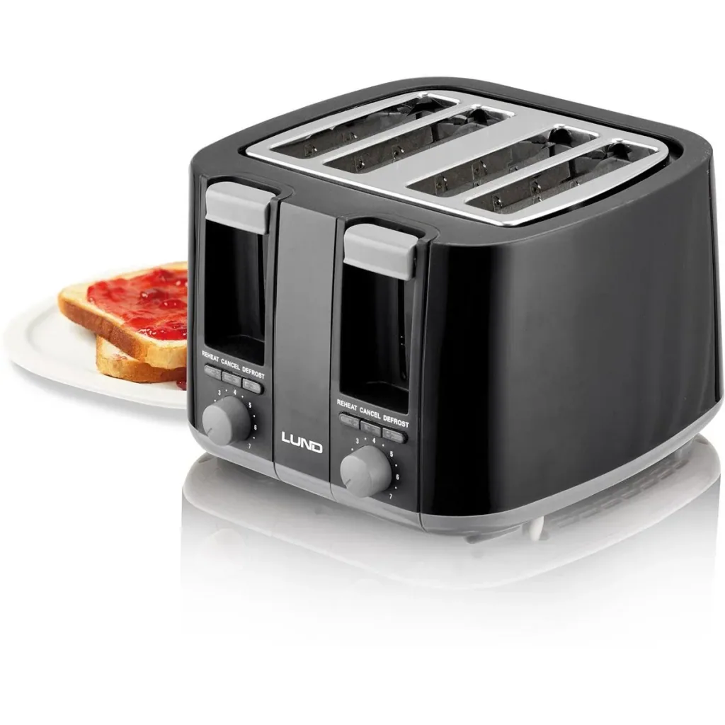 Toaster - 1500W - 4 Scheiben auf einmal - 7 Heizstufen