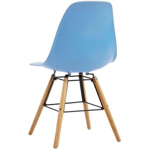 Esszimmerstühle 4-Sitzer Kunststoff blau