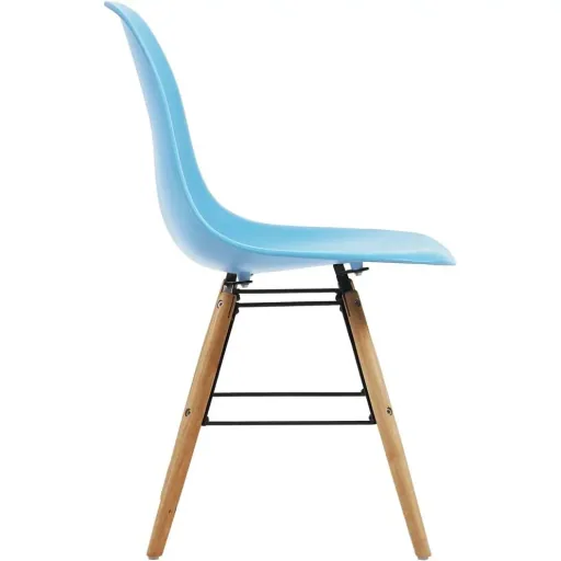 Esszimmerstühle 4-Sitzer Kunststoff blau