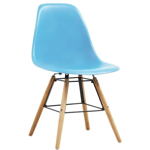 Esszimmerstühle 4-Sitzer Kunststoff blau