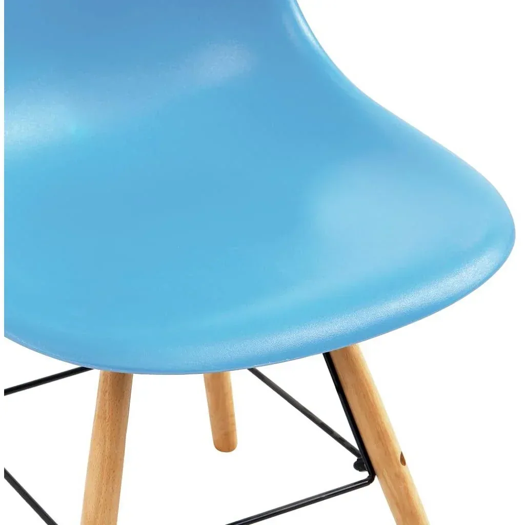 Esszimmerstühle 4-Sitzer Kunststoff blau
