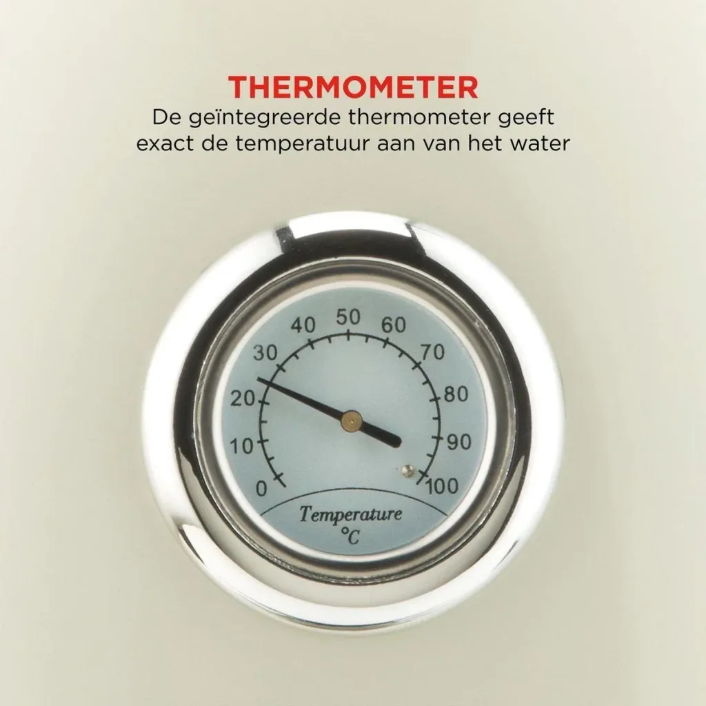Retro-Thermowasserkocher Creme - Wasserkocher - nostalgisch