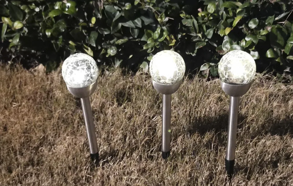 Solar Glasmosaik Gartenleuchte 3er Set