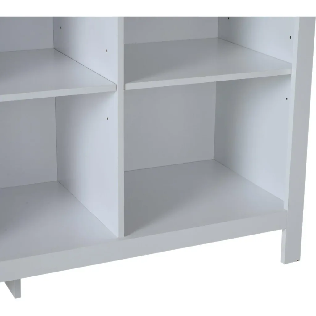 Bücherregal Bücherschrank Aktenregal Standregal Anrichte 9 Fächer Retro Vintage höhenverstellbar Holz 120 x 40 x 90 cm