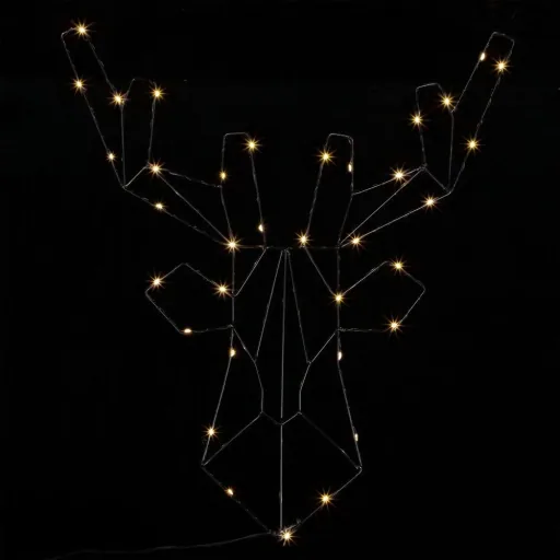 LED-Rentier Weihnachten Metall Warmweiß