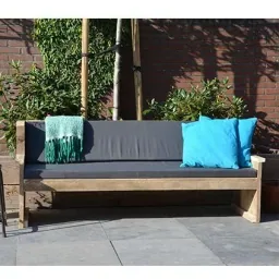 Versammlungspaket Lounge Sofa / Gartenbank Hendrik inkl. Outdoor-Kissen