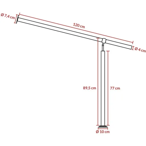 Geländer - Stahl - Rostfreier Stahl - 120 x 89 cm - Silber