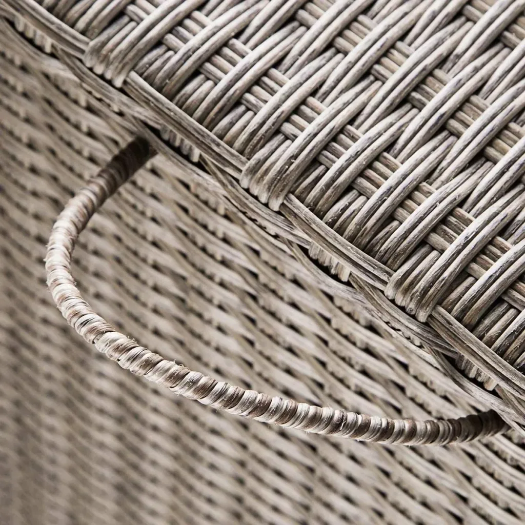 Gartenbox - Aufbewahrungsbehälter creme 122x56x61cm mit Rädern