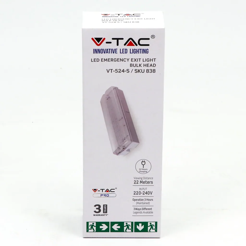 VT-524-S Notfallbeleuchtung - LED - Anbau - 4W - IP65