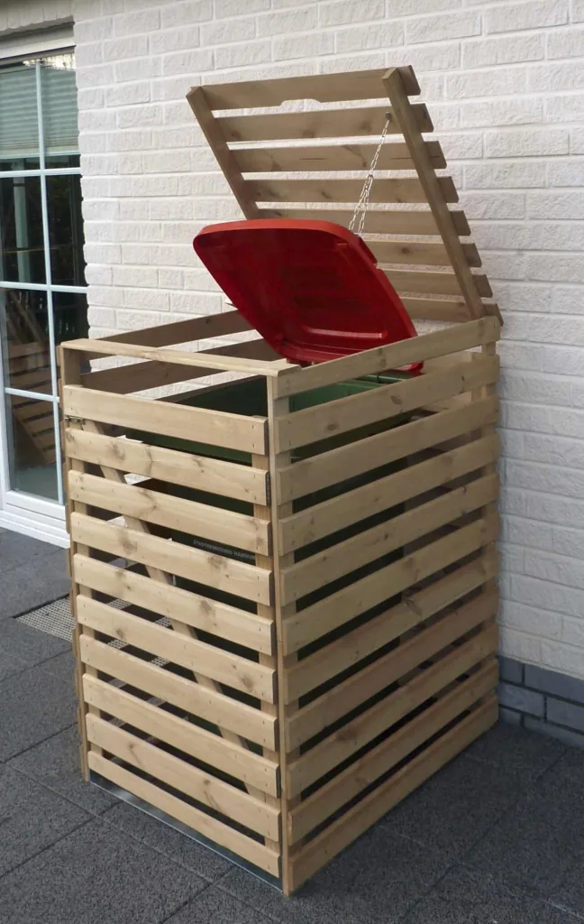 Mülltonnenbox "Vario V" für 1 Tonne, natur