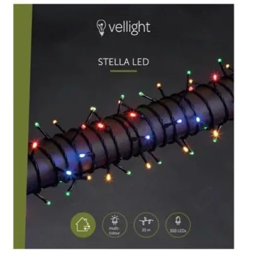 Vellight Weihnachtsbeleuchtung - 20m - 300 LEDs - Mehrfarbig - Innen & Außen