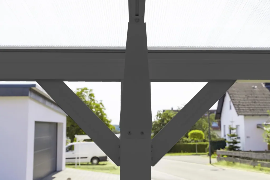 Westmann Carport Helsinki, 305×503×232 cm, Anthrazit – Aluminium mit Polycarbonatdach