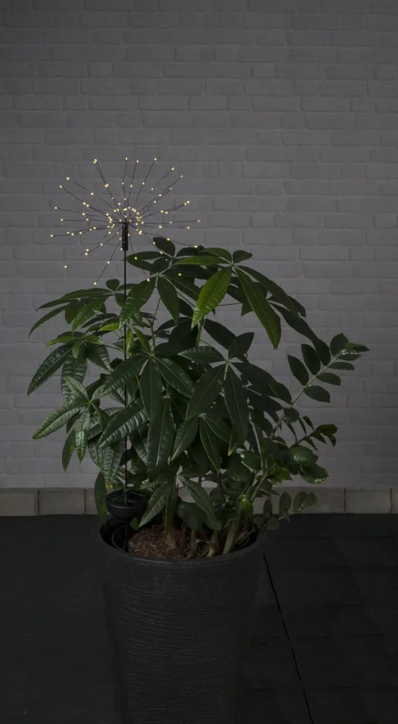 Solar Pusteblume mit warmweißen LEDs