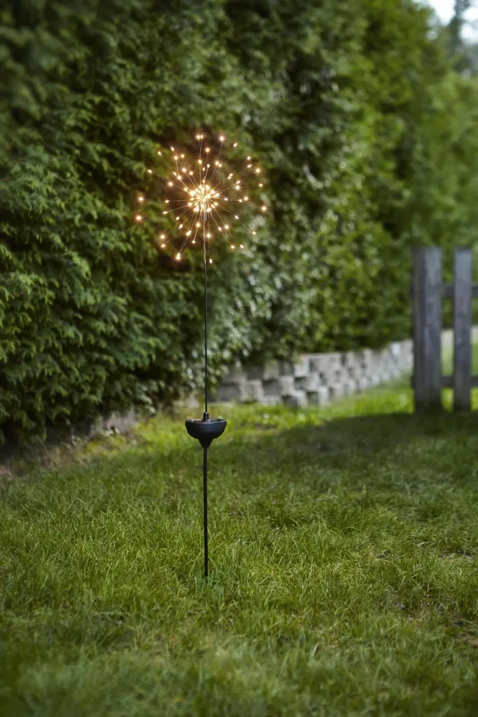 Solar Pusteblume mit warmweißen LEDs