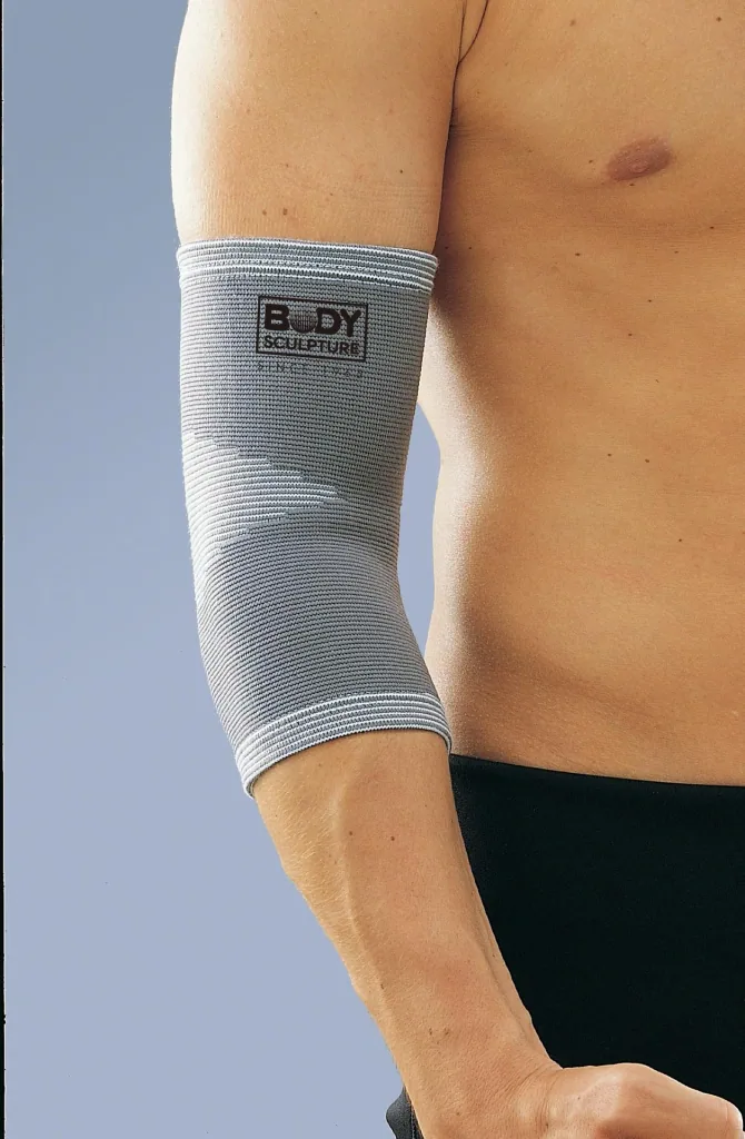 Ellenbogenbandage, elastisch grau Gr. S/M
