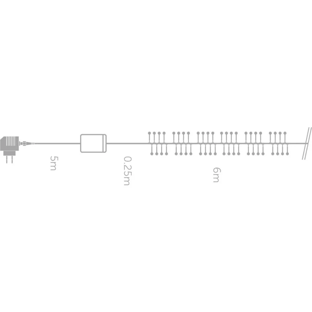Vellight Bulbs Weihnachtsbeleuchtung - 6m - 90 LEDs - Weiß - Innen & Außen