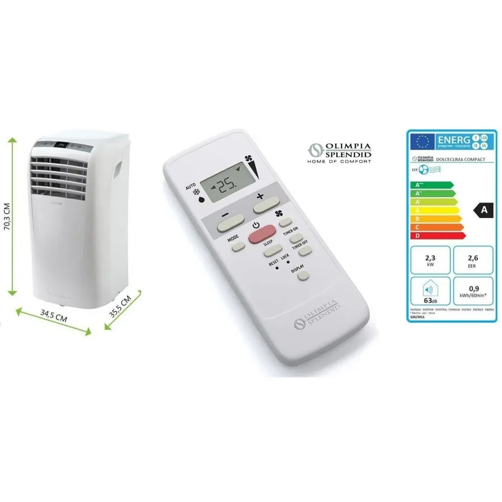 Olimpia Splendid Dolceclima Compact 9 P - Mobile Klimaanlage - Luftkühler