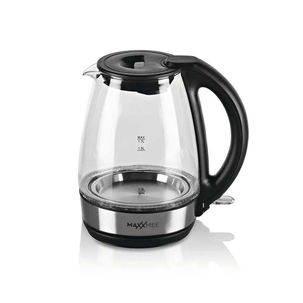 Glas-Wasserkocher LED blau 2200 Watt, 1,7 L