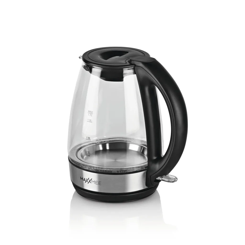 Glas-Wasserkocher LED blau 2200 Watt, 1,7 L