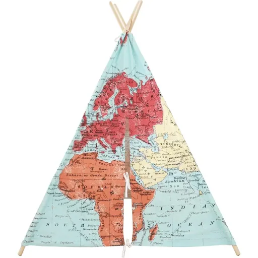 Weltkarte Tipi Zelt Multi farben