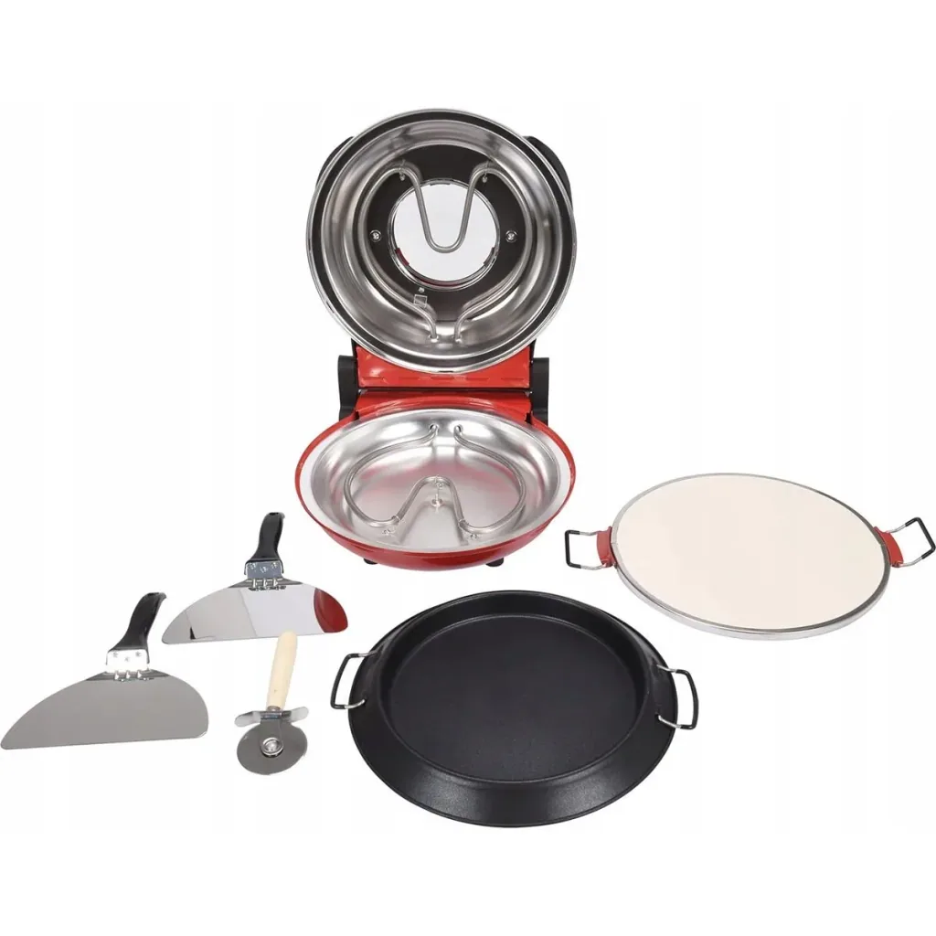 Pizzaofen - 1200W - 400 ºC - 5-stufige Temperaturregelung