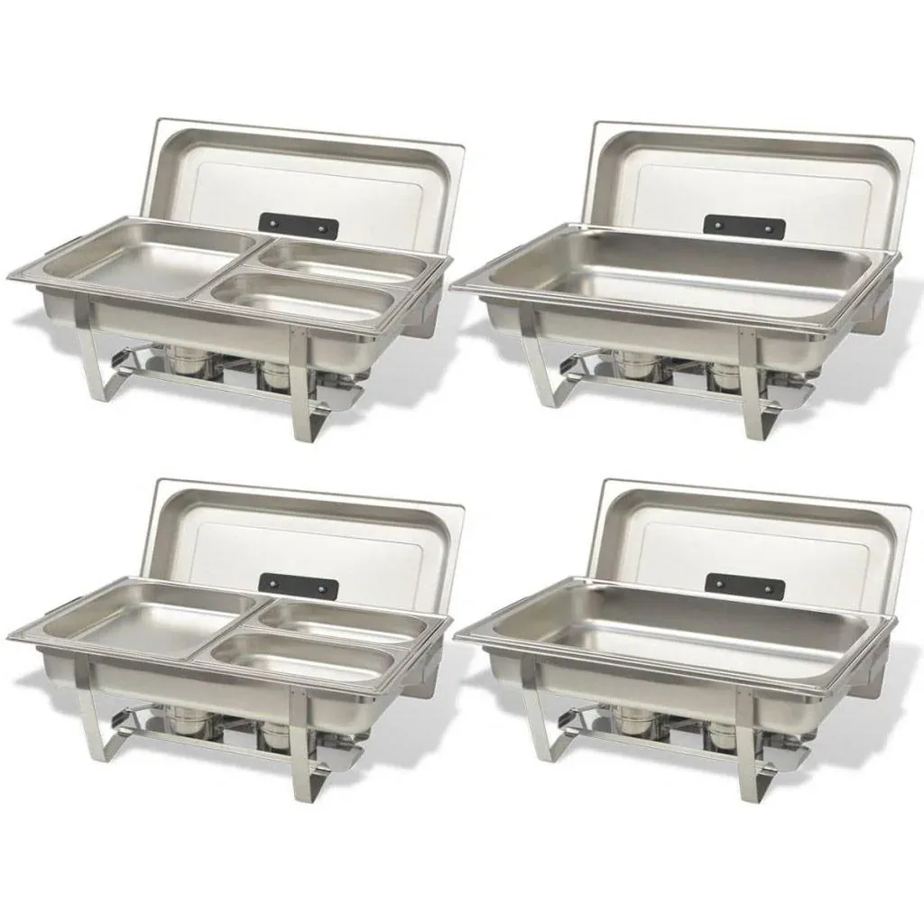 Rechaud-Set, Edelstahl, 4-teilig