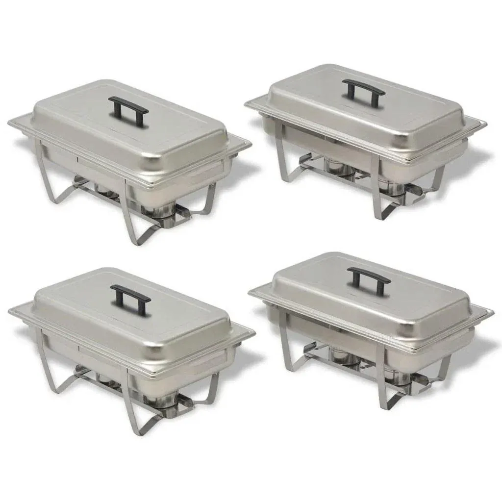 Rechaud-Set, Edelstahl, 4-teilig