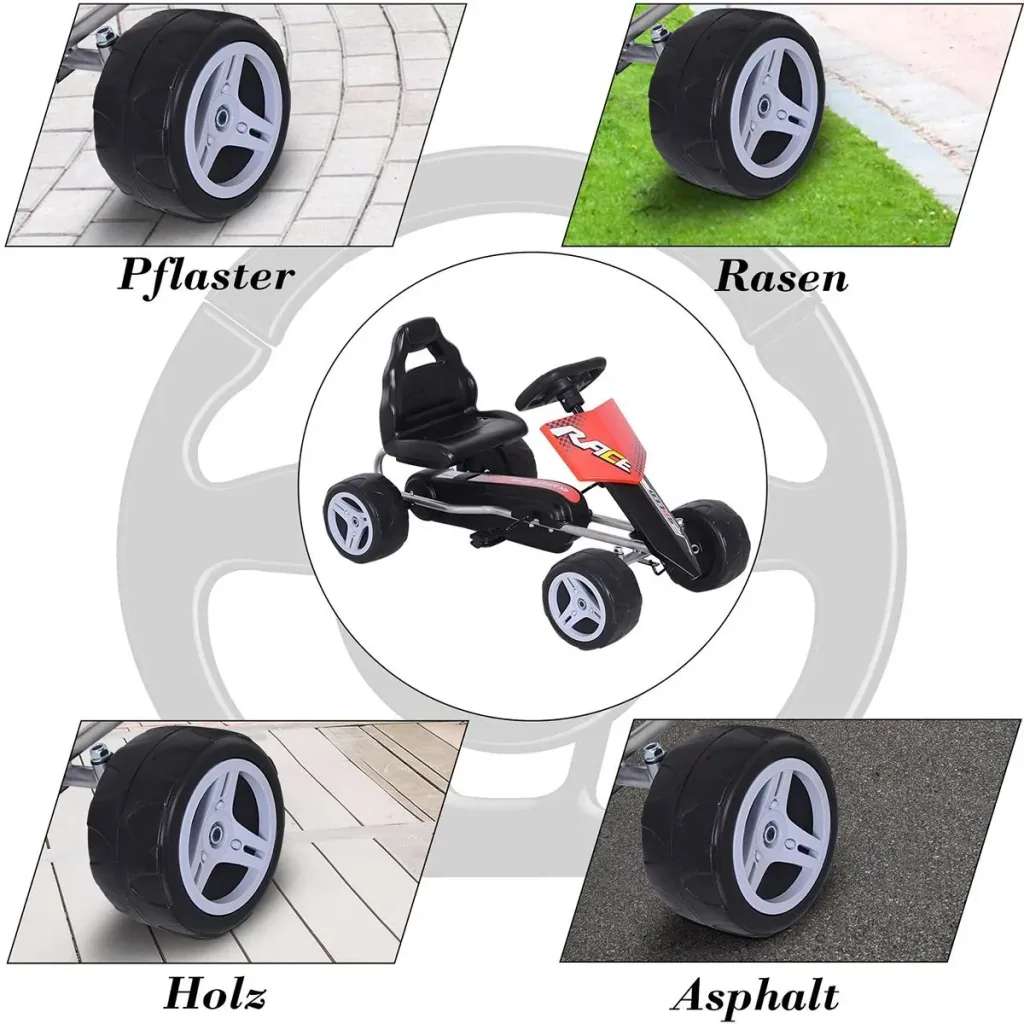 Kinder Go-Kart rot/schwarz