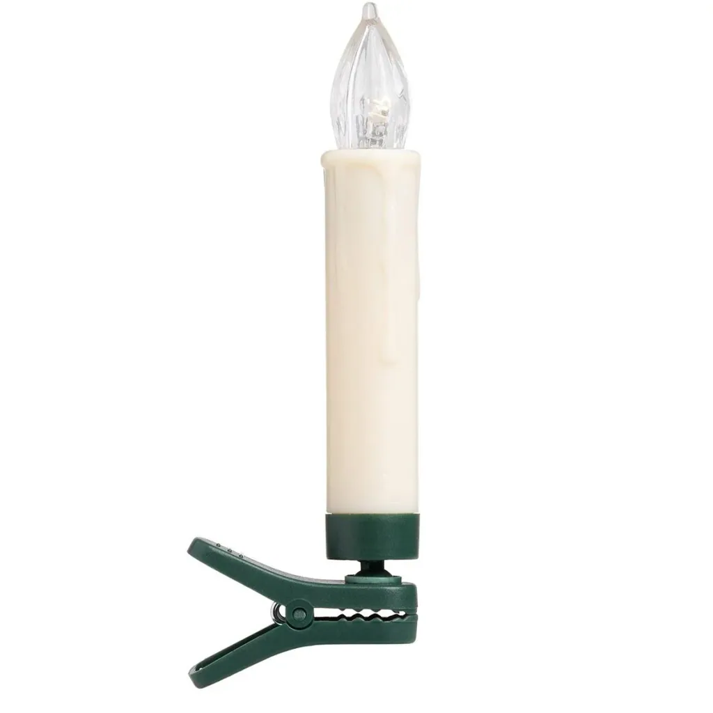 LED-Weihnachtsbaumbeleuchtung - Christbaumschmuck - Kerzen - 30er Set Warm White mit Fernbedienung