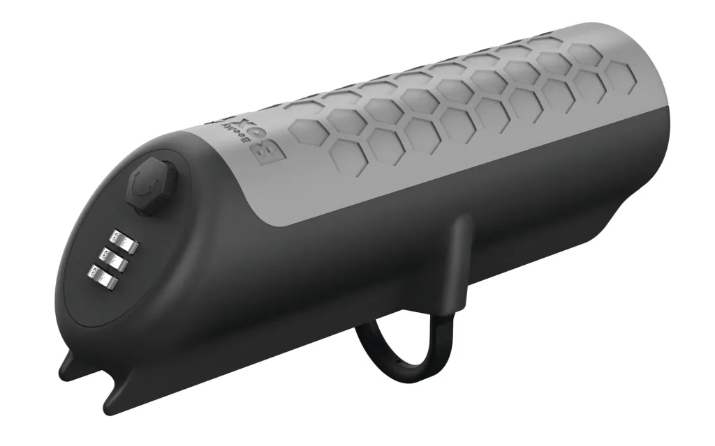 Fahrradtasche mit Zahlenschloss "Basic", Grau, 26 cm