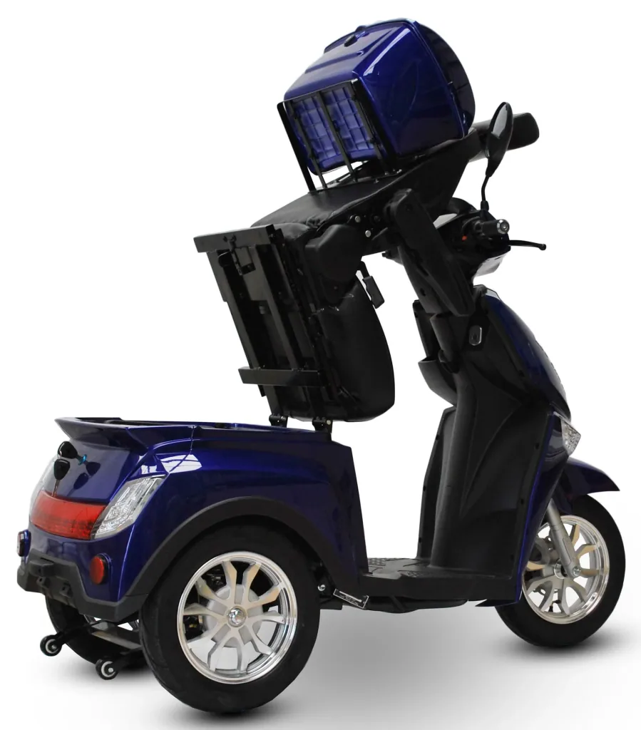 Elektromobil blau - herausnehmbarer Li-Io Akku 20 Ah - 25 km/h - 1000 Watt Seniorenmobil