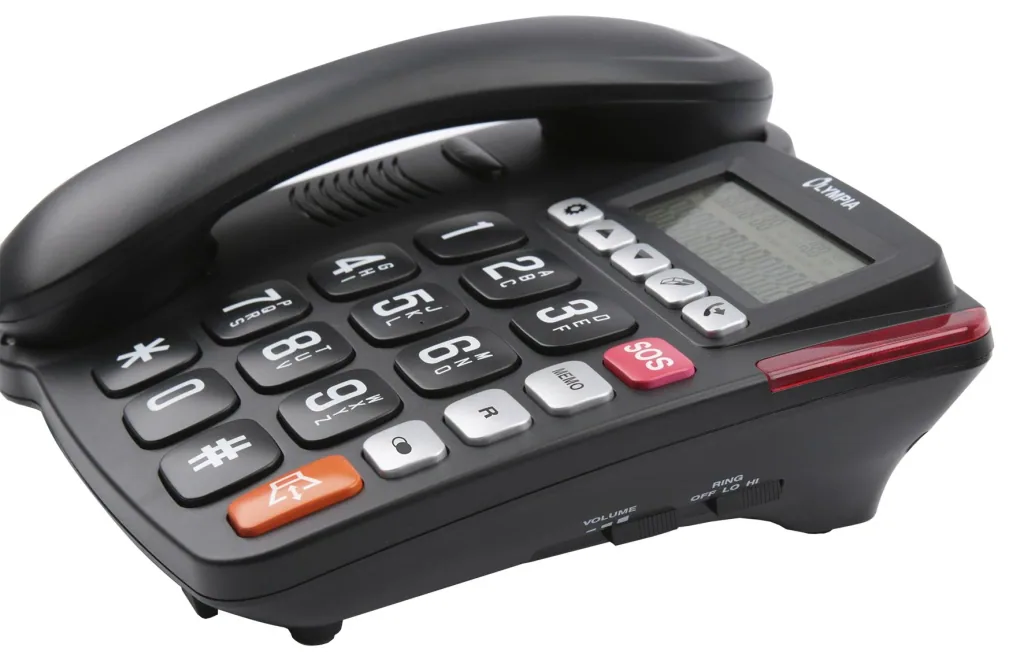 Großtastentelefon mit extra großen Tasten und LCD Display