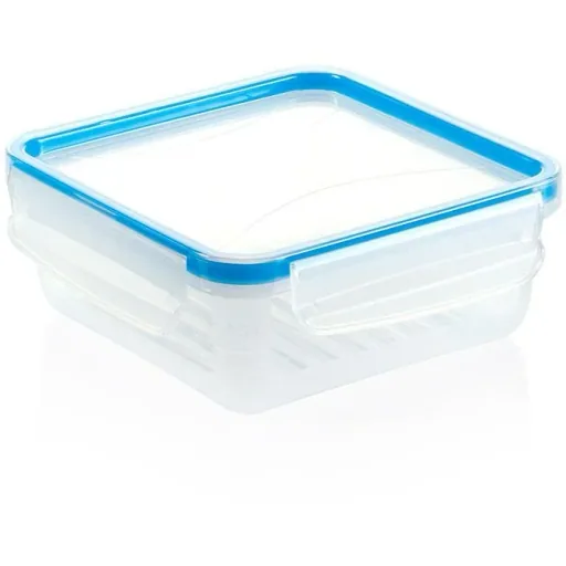 Mehrzer - Frische Schüssel 0,8 Liter - Quadratisch - Click-and-Lock - Blau