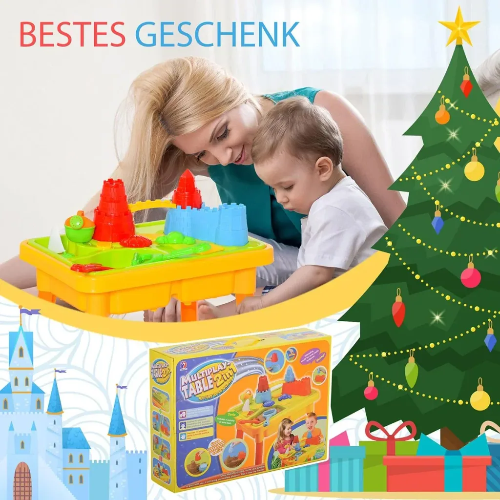 Kinder Sandspielzeug Burgthema bunt