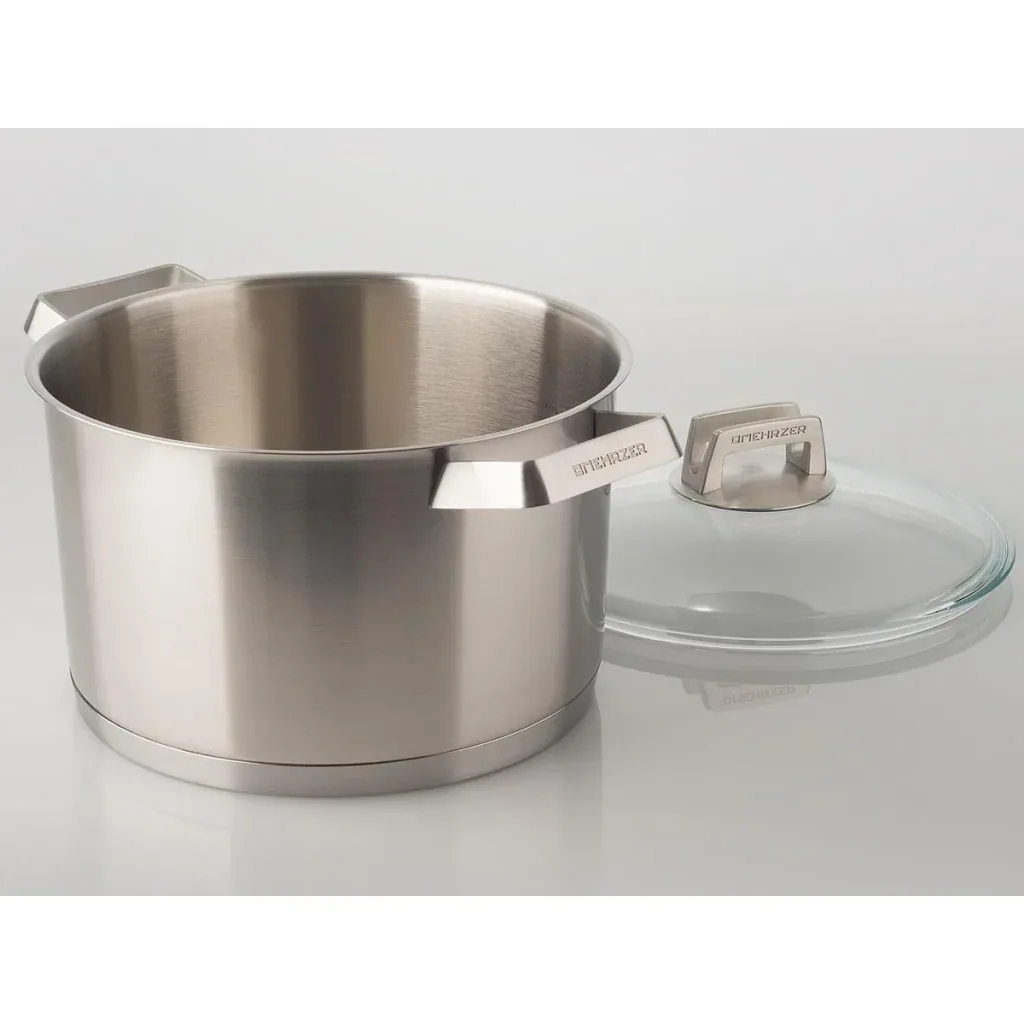 Mehrzer Premium - Hoher Kochtopf mit Deckel - 24 cm - Edelstahl